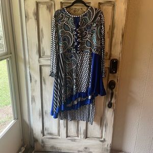 Custom Dot, Stripe and Paisley 2pc. Set size 3X